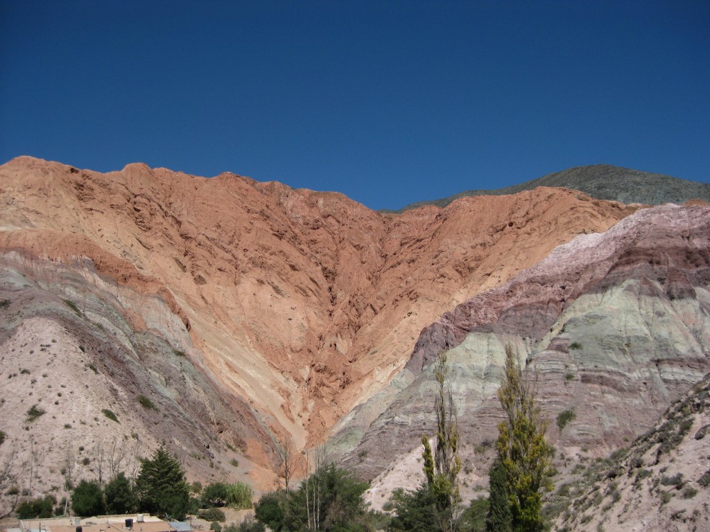 The backdrop to a village called Purmamarca. The hills are called "Cerro de los Siete Colores"