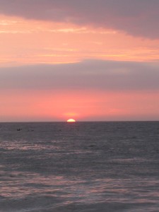 Sunset at Las Pocitas beach