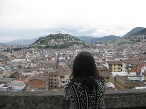 Rachel at the top of the Basilica