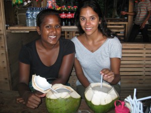 A break for coconuts at Km. 0
